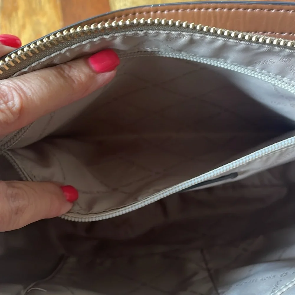 Michael Kors Brown Logo Shoulder Bag
